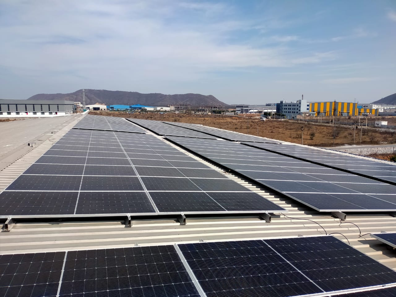 Indus Pharma Rooftop solar installation