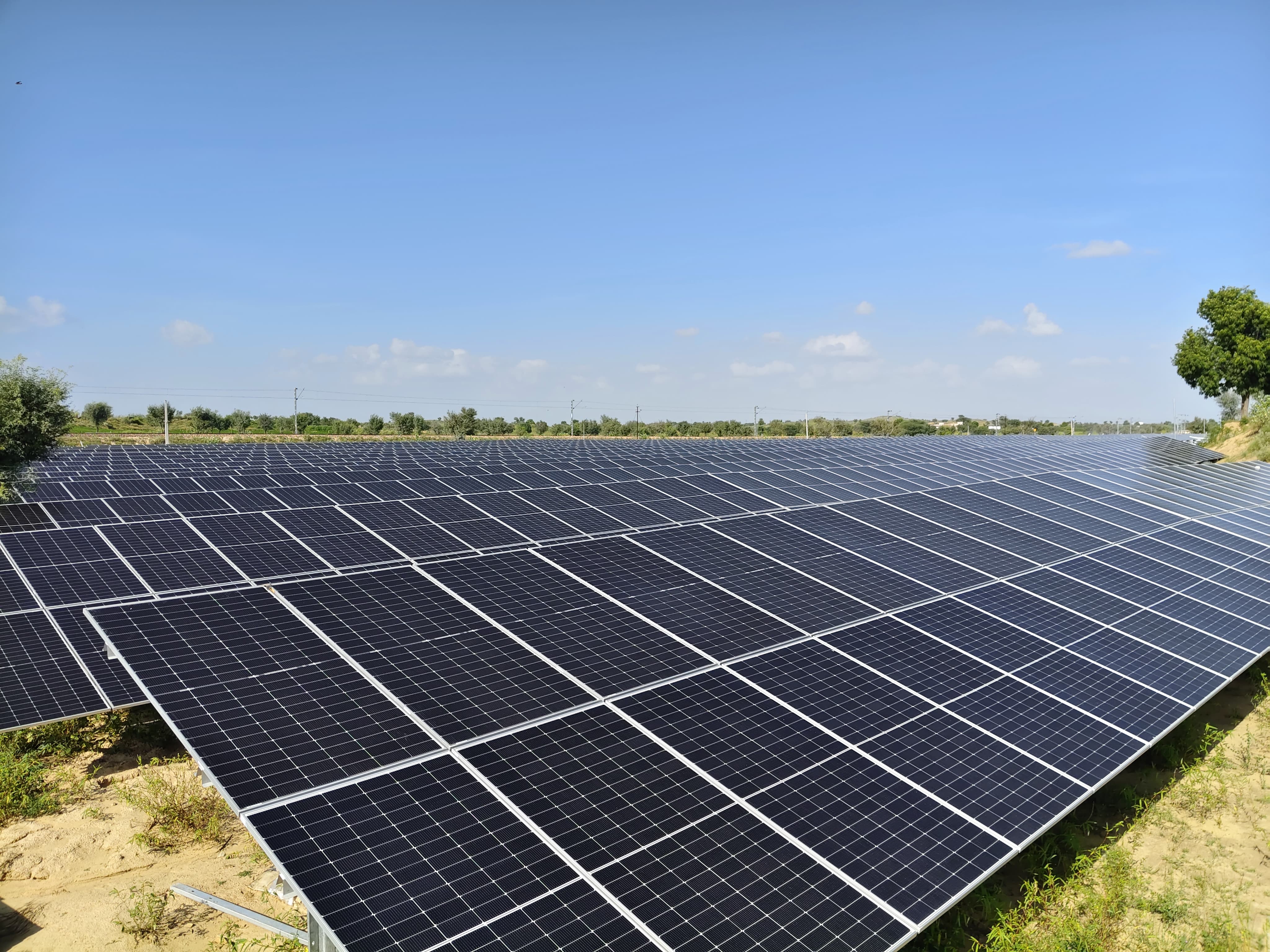Greenroots PM-KUSUM solar installation in Biggaji, Bikaner