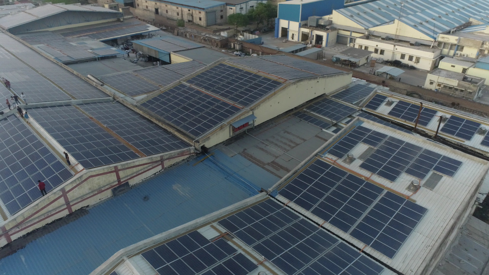 Shreeji Cotfab Rooftop solar installation