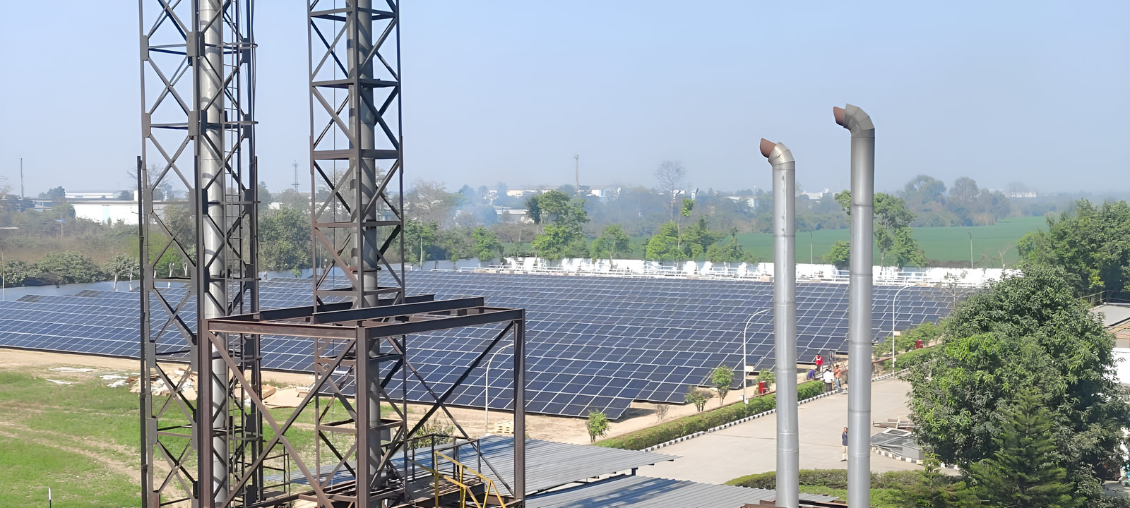 Varroc Engineering Ground mounted solar installation